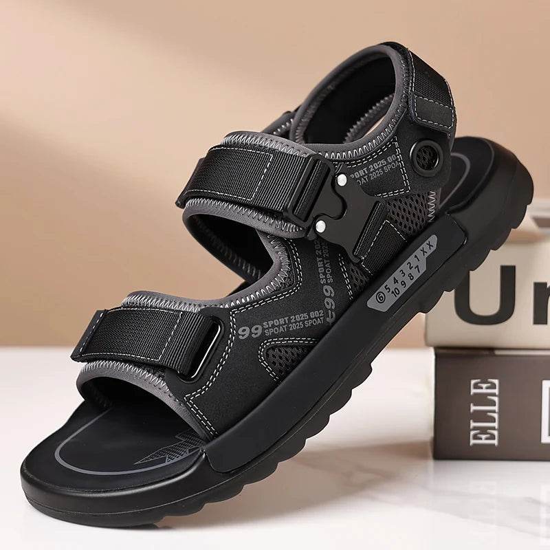 Buy Center Handmade Men's Leather Sandals - Lightweight & Comfy - Buy Center UK