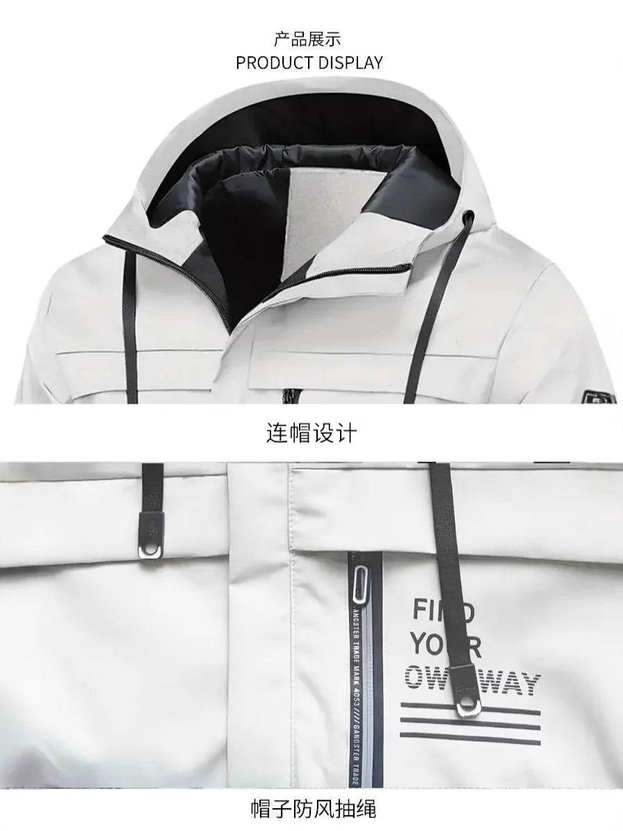 Buy Center Men's Waterproof Fleece Coat - Windproof & Stylish Hoodie - Buy Center UK