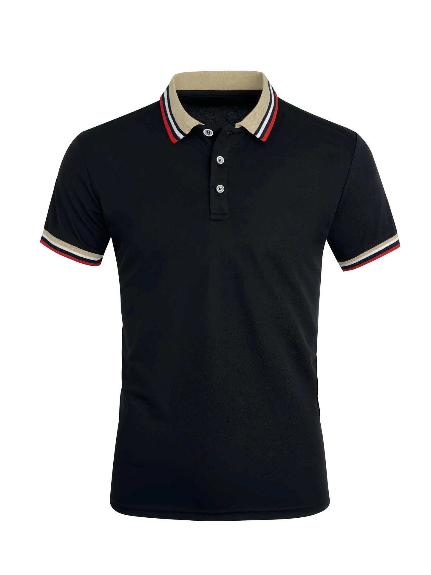 Buy Center Men’s Summer Polo Shirt - Breathable Cotton, Stylish Stripe - Buy Center UK