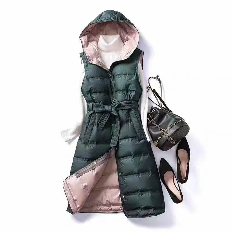 Buy Center Women’s Slim Fit Down Vest - 90% White Duck Down Jacket - Buy Center UK