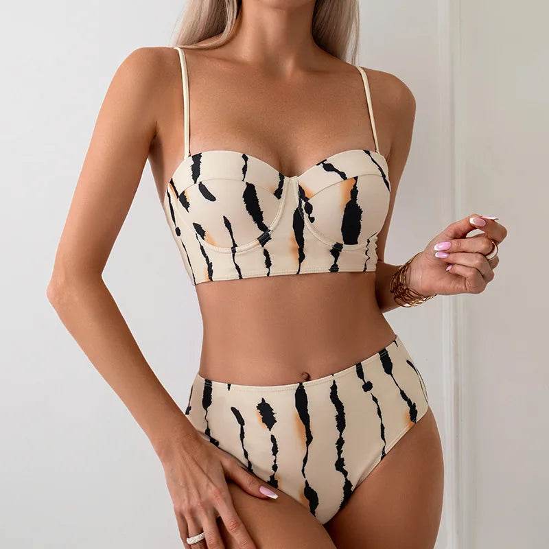 Buy Center 2025 High Waist 3-Piece Push Up Bikini Set for Women - Buy Center UK