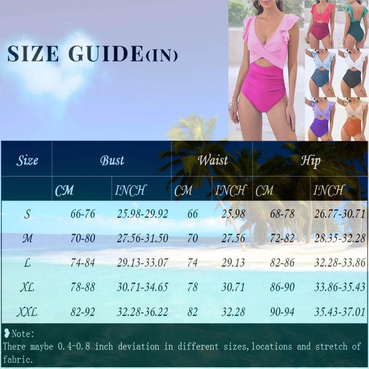 Buy Center V Neck One Piece Swimsuit - Tummy Control, Backless Design - Buy Center UK