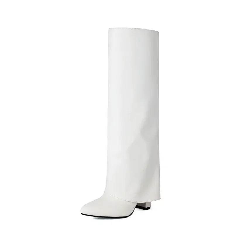 2025 Luxury Knee High Women's Boots - PU Leather, Thick Sole, Stylish - Buy Center UK