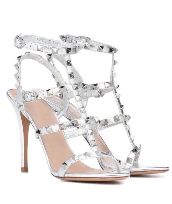 Ravryy Women’s High Heel Gladiator Sandals - Caged Ankle Strap Style - Buy Center UK
