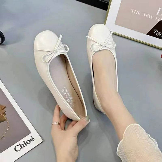 Buy Center Charming Square Toe Flats - Stylish Bowknot Design - Buy Center UK