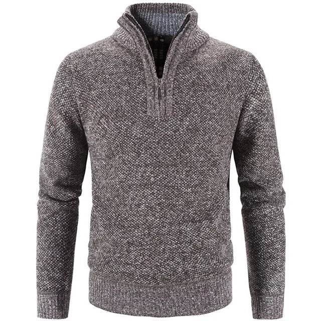 Buy Center Men's Fleece Sweater - Half-Zip Turtleneck Pullover - Buy Center UK