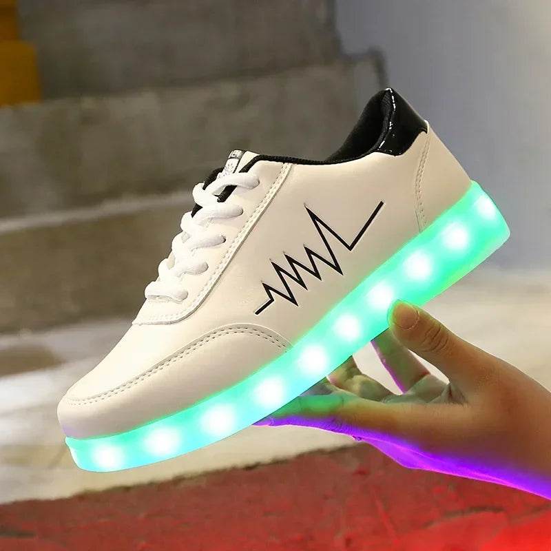 Maogu Luminous Sneakers - USB Rechargeable LED Light-Up Shoes - Buy Center UK