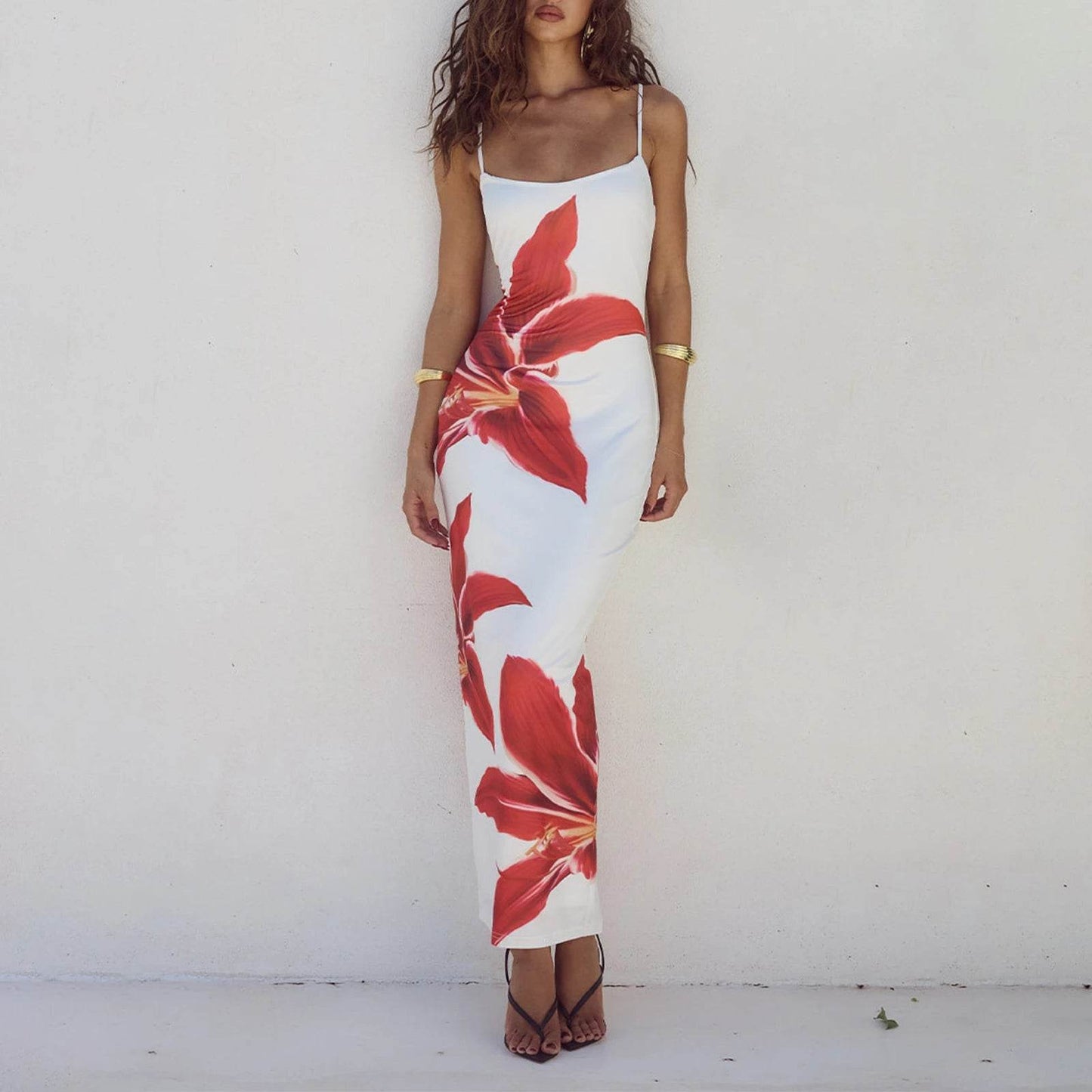 Buy Center Women’s Floral Print Cocktail Bodycon Dress - Summer Style - Buy Center UK