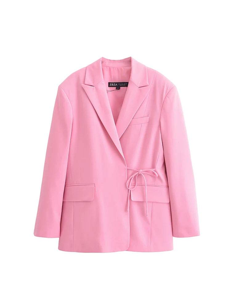 Elegant Women Summer Pant Suit Set - Blazer & Harem Pants - Buy Center UK