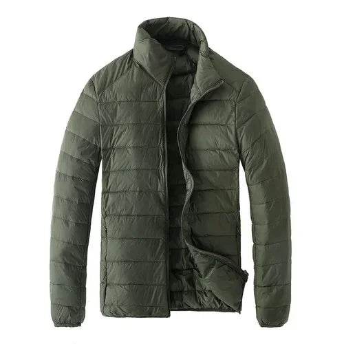 Buy Center Slim Fit Down Jacket - Lightweight Solid Color for Men - Buy Center UK