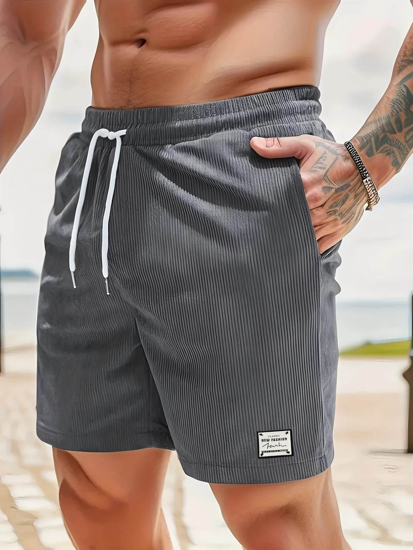 Buy Center Men's Summer Casual Shorts - Breathable Elastic Waist Design - Buy Center UK