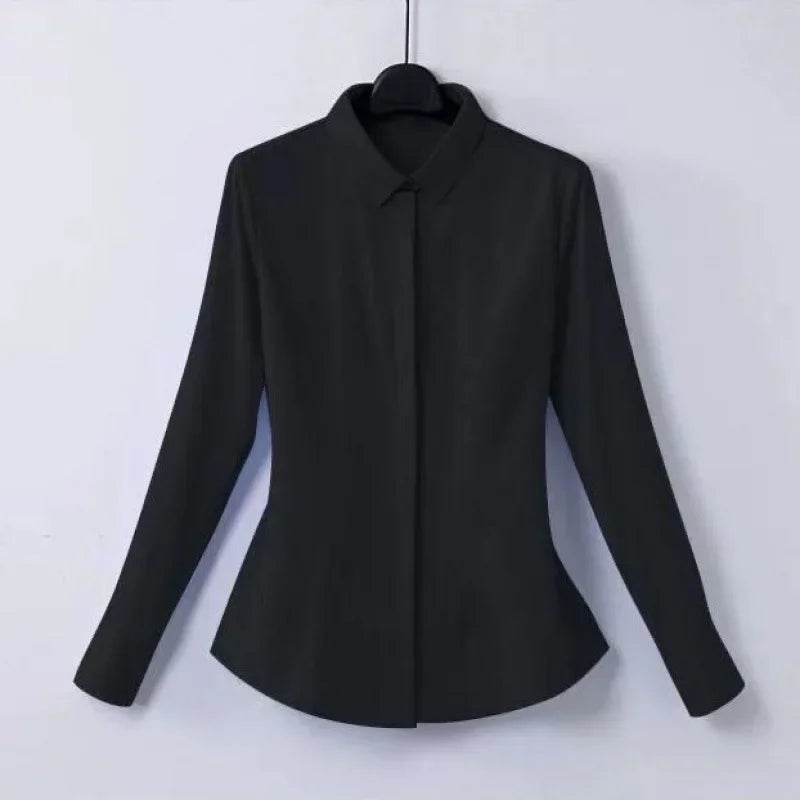 Buy Center Women's Short Sleeve Black Blouse - High Elasticity, Casual Style - Buy Center UK