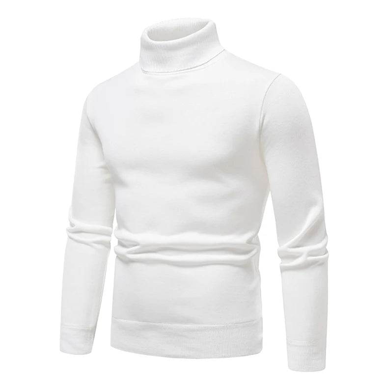 Buy Center Men's Turtleneck Sweater - Cozy Solid Color Casual Knit - Buy Center UK