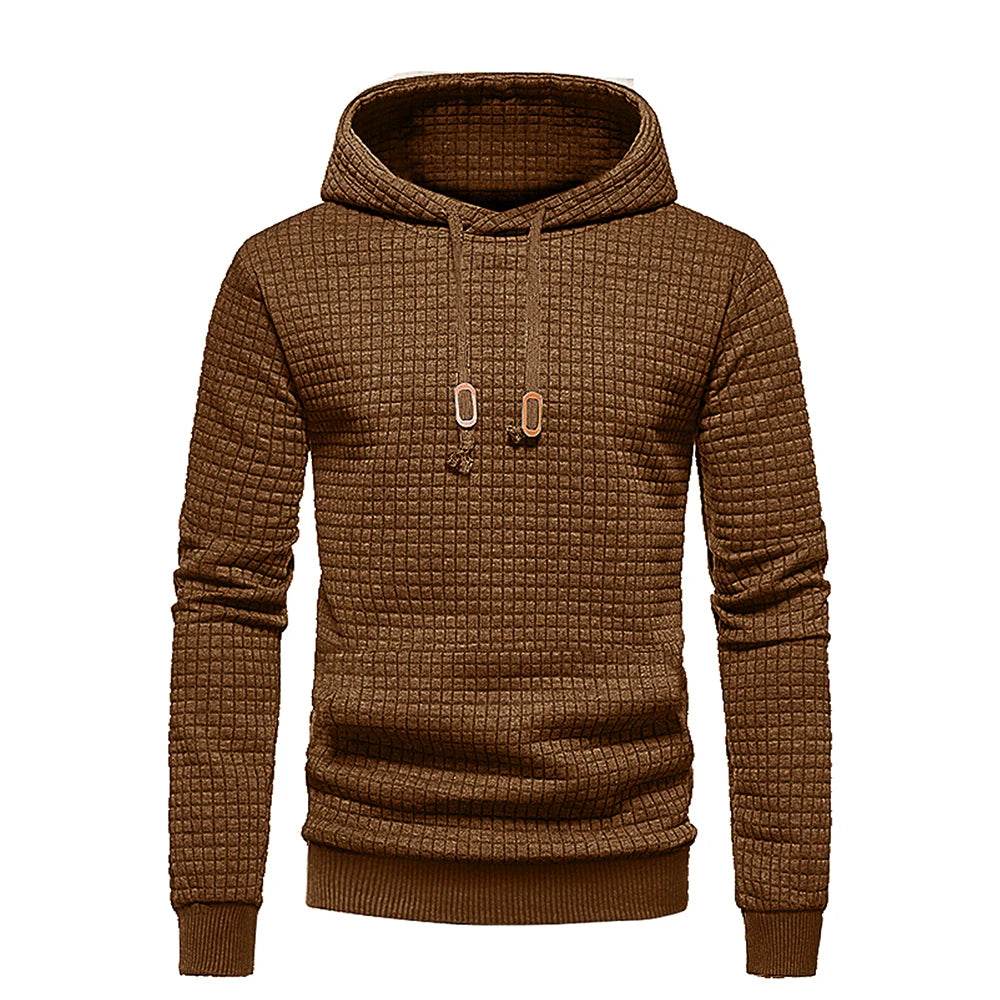 Buy Center Men's Hooded Pullover - Slim Fit Knit Sweater for Fall - Buy Center UK