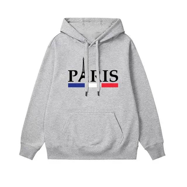 Buy Center Men's Hoodie Set - Paris Print Sweatshirt & Jogger Pants - Buy Center UK