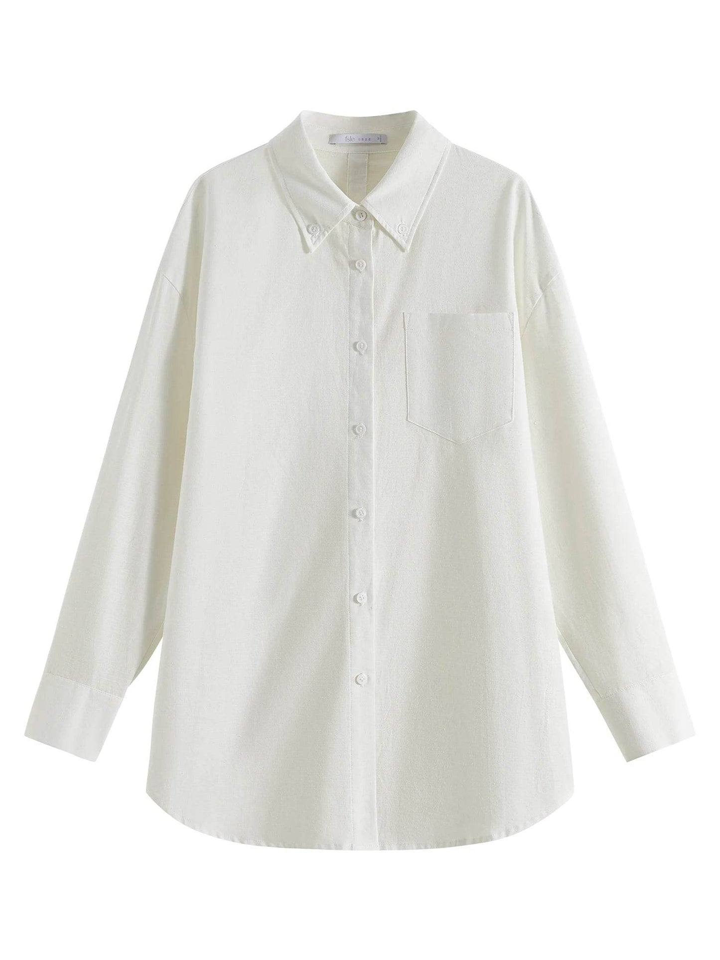 FSLE Women’s Summer Cotton Linen Shirt & Shorts Set - Casual Elegance - Buy Center UK