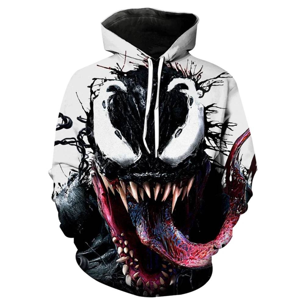 Marvel Venom 3D Printed Hoodie - Stylish Casual Men's Sweatshirt - Buy Center UK