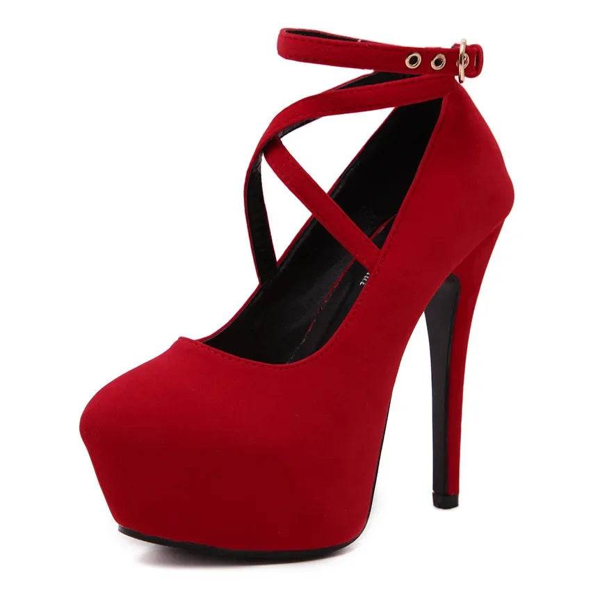 Buy Center Super High Heels for Women - Stylish Waterproof Pumps - Buy Center UK