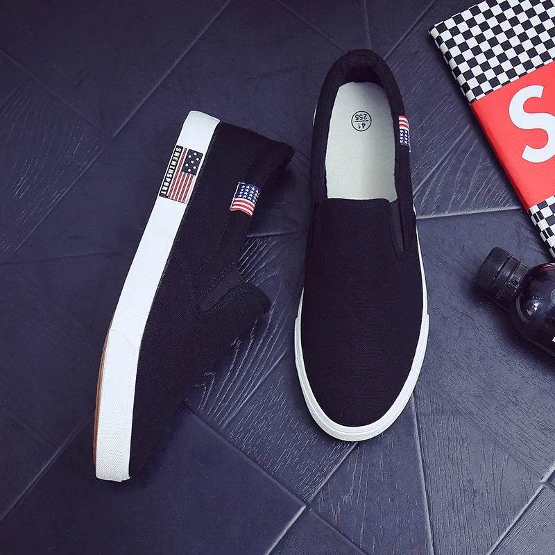 Buy Center Luxury Men’s Casual Canvas Loafers - Breathable Slip-On Flats - Buy Center UK