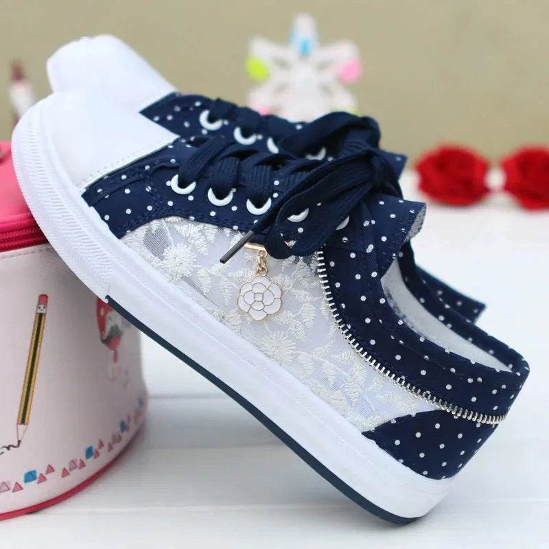Buy Center Summer Girls Casual Shoes - Breathable Canvas Sneakers - Buy Center UK