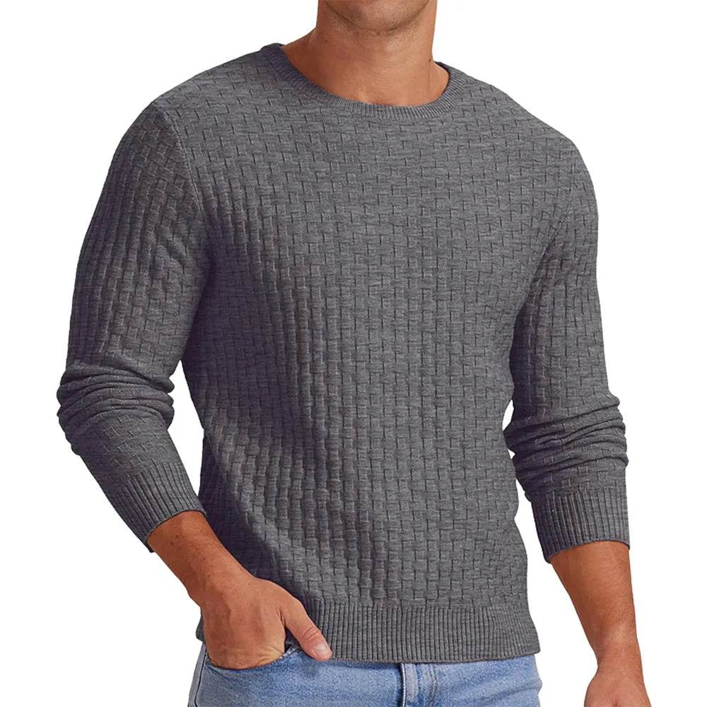 Buy Center White Menswear Turtleneck Pullover - Thickened Knit Sweater - Buy Center UK