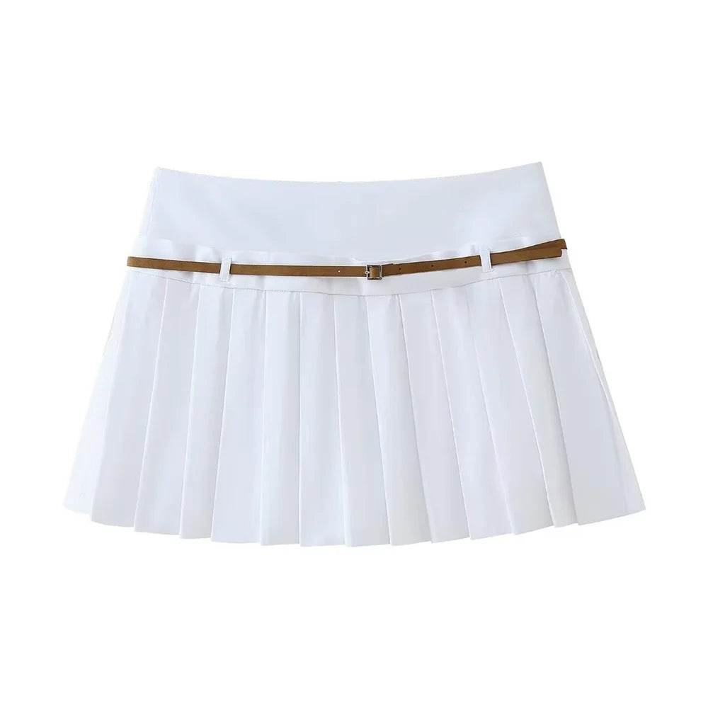 Buy Center 2024 Summer Women's Belted Vest Top & Skirt Set - Buy Center UK