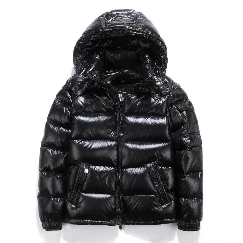 Buy Center Glossy Down Jacket - Korean Style, Thickened Warmth - Buy Center UK