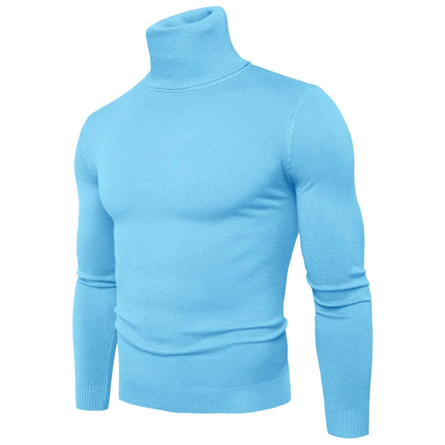 Buy Center Men's Black Turtleneck Sweater - Warm Slim Fit Autumn Top - Buy Center UK