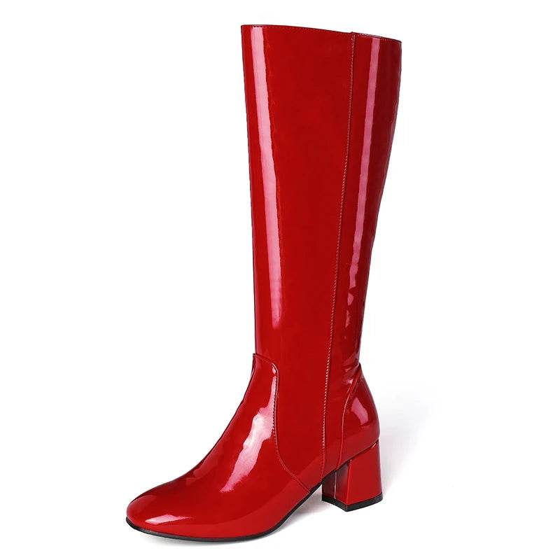Buy Center Knee High Boots for Women - Elegant Square Toe Style - Buy Center UK