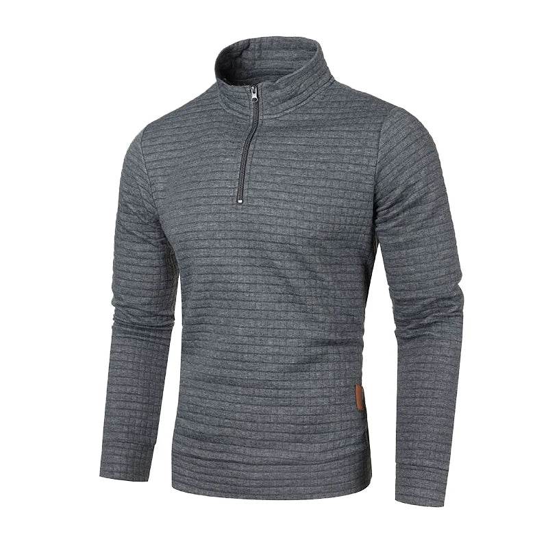 Buy Center Autumn Half Zipper Sweater - Casual Pullover for Men - Buy Center UK