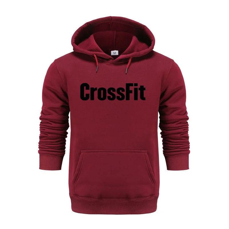 Buy Center Men's CrossFit Sweatshirt - Stylish Black Print Hoodie - Buy Center UK