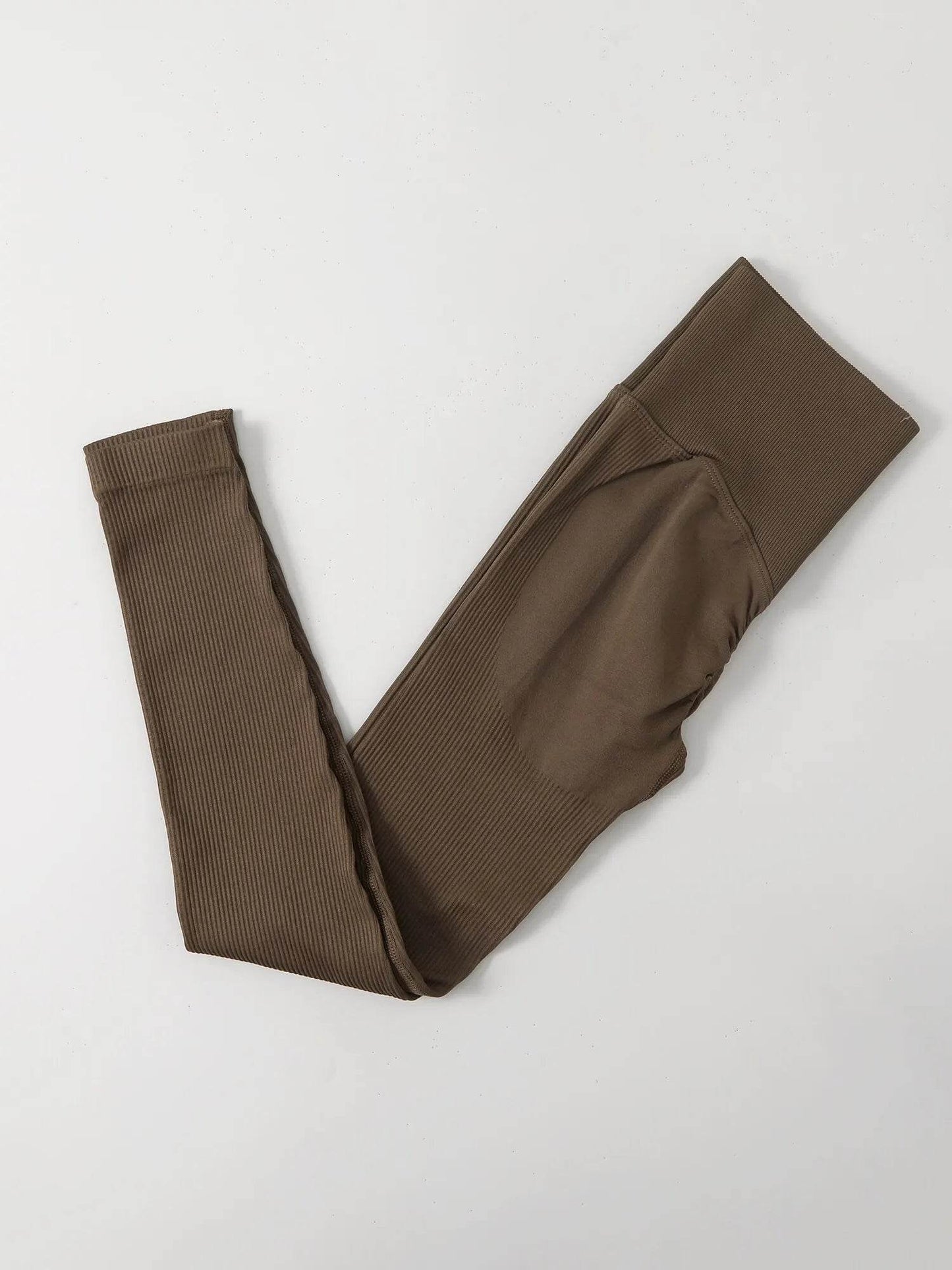 Buy Center Ribbed High Waist Leggings - Seamless Tummy Control - Buy Center UK