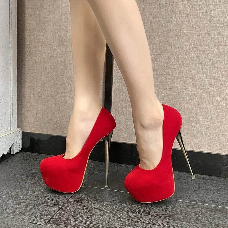 Waterproof Black High Heels - Sexy Summer Shoes for Adults - Buy Center UK