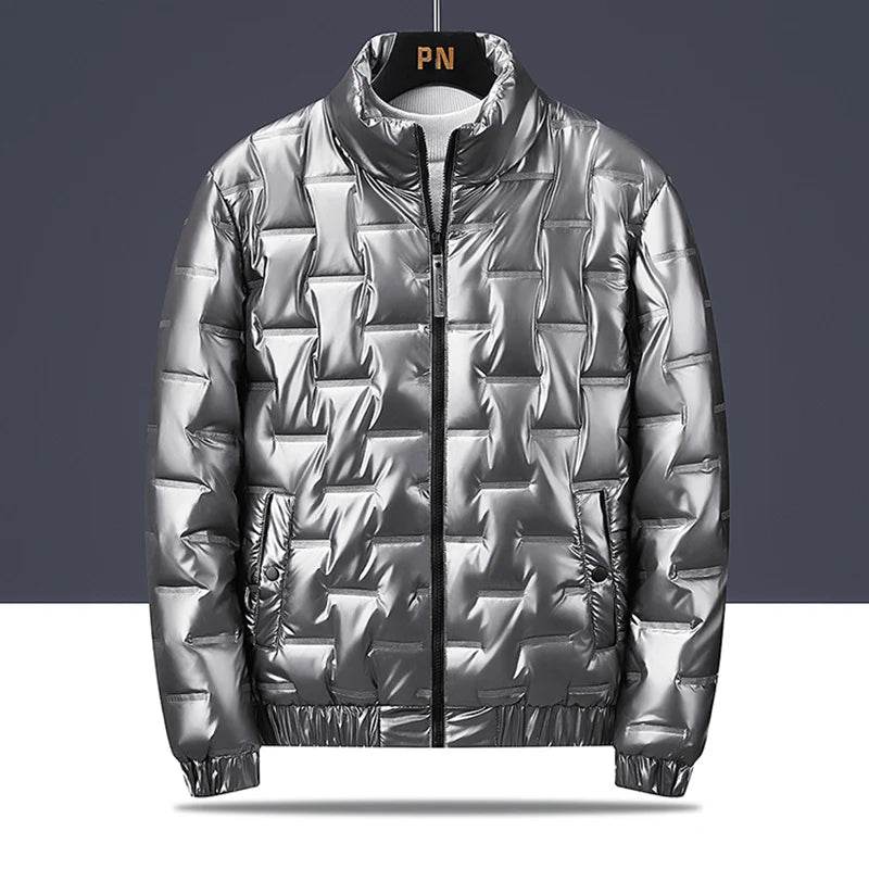 Buy Center Men's Hooded Cotton Coat - Shiny, Warm Jacket for Winter - Buy Center UK