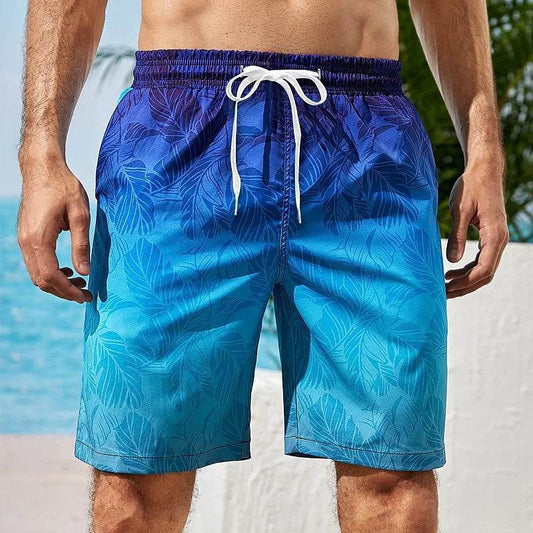 Buy Center Gradient Graphic Beach Shorts - 3D Printed Casual Swim Trunks - Buy Center UK