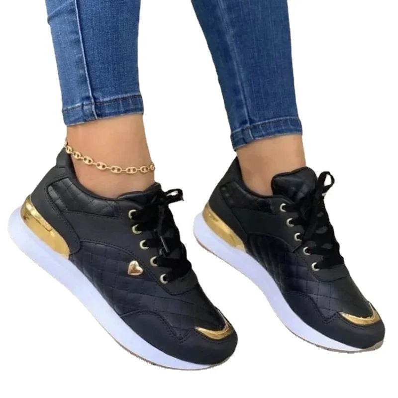 2025 Women's Mesh Sneakers - Lightweight Lace-Up Patchwork Shoes - Buy Center UK