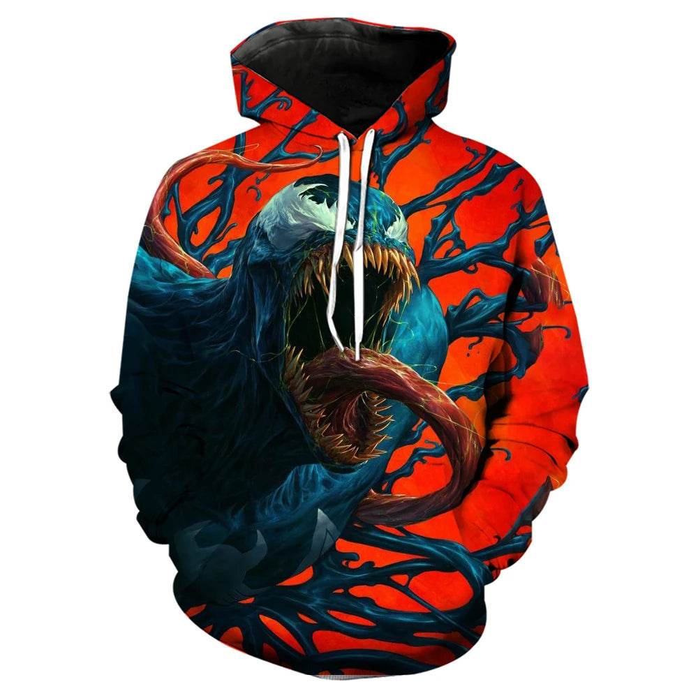 Marvel Venom 3D Printed Hoodie - Stylish Casual Men's Sweatshirt - Buy Center UK