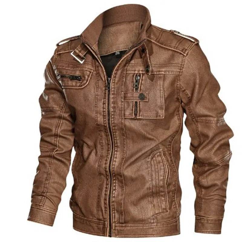 Buy Center Men's Windproof Leather Jacket - Stylish & Versatile - Buy Center UK