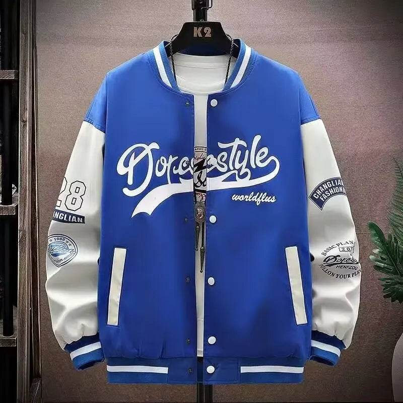 Buy Center Men's Black Baseball Jacket - Trendy Lightweight Sports Wear - Buy Center UK