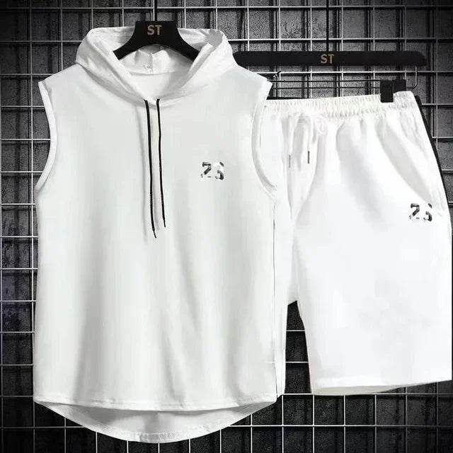 Buy Center Men's Summer Two Piece Set - Casual T-Shirt & Shorts - Buy Center UK