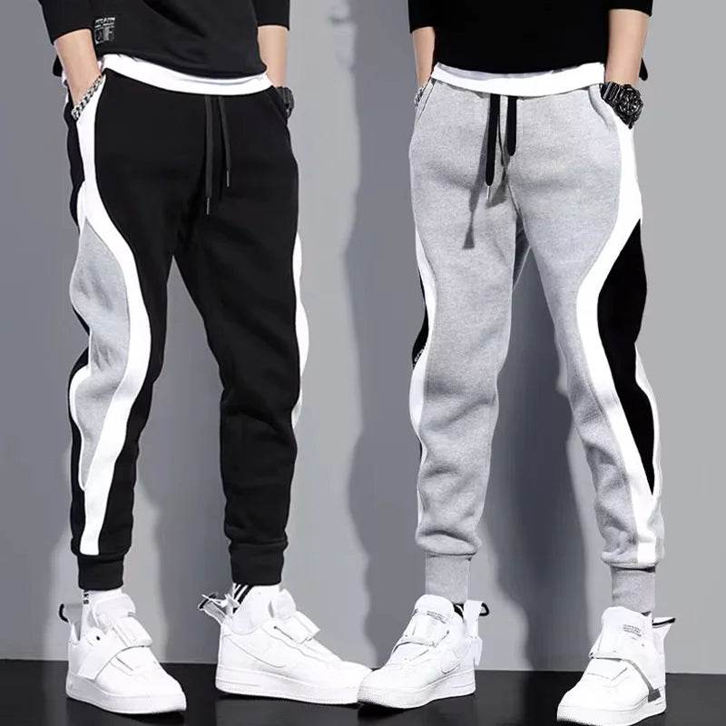 Buy Center Men's Wide Loose Casual Pants - Breathable Patchwork Design - Buy Center UK