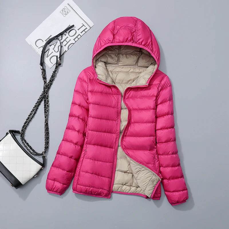 Buy Center Ultra Light Down Jacket - Stylish Hooded Winter Coat - Buy Center UK