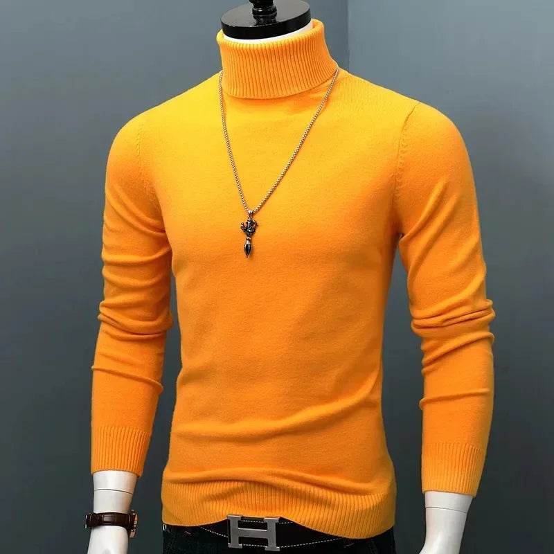 Buy Center Men's Winter Thick Warm Turtleneck Sweater - Slim Fit - Buy Center UK