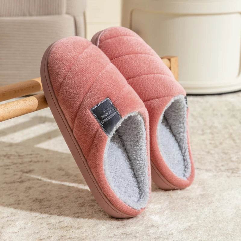 Buy Center Men's Anti-Slip Warm Slippers - Cozy Fur, Winter Comfort - Buy Center UK