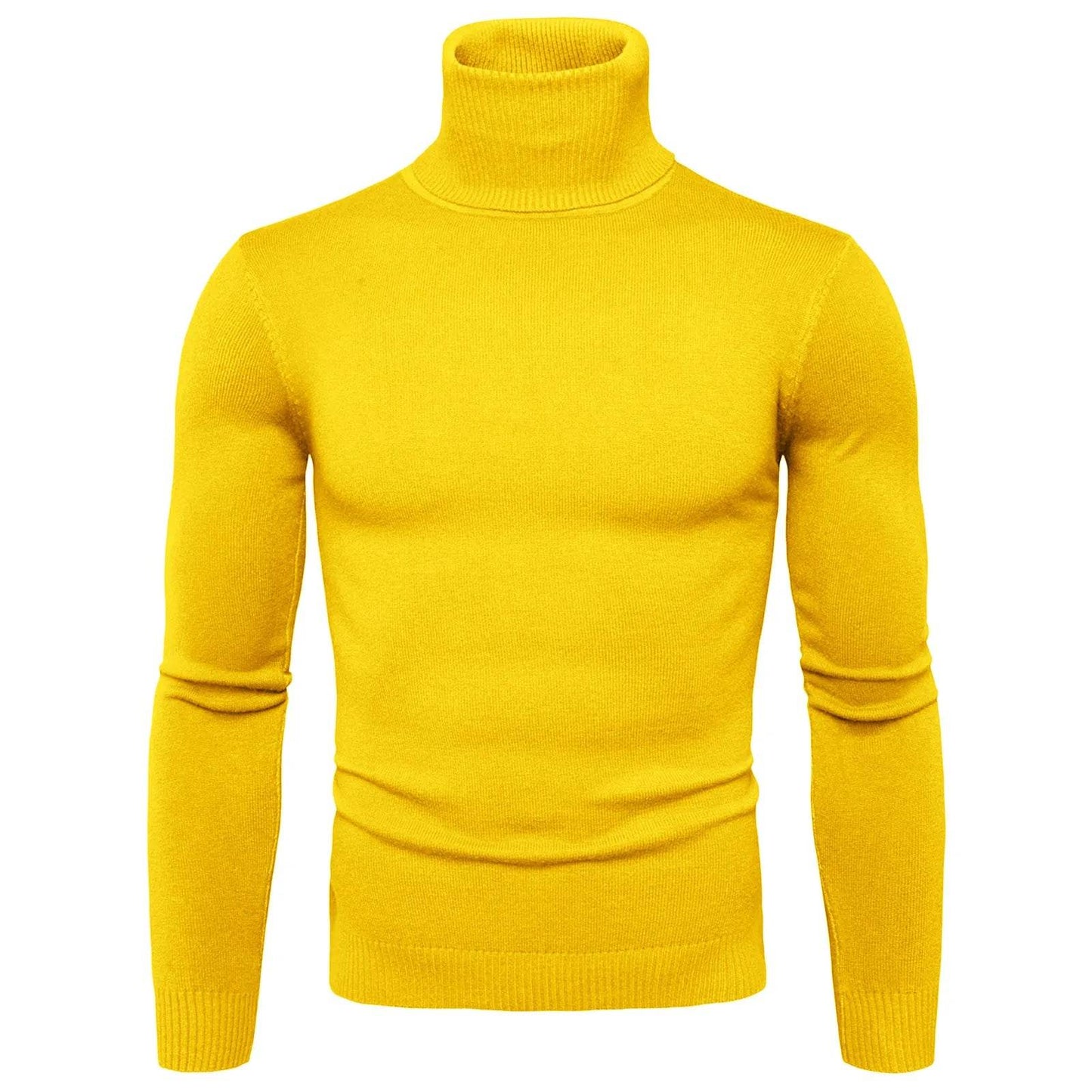 Buy Center Men's Black Turtleneck Sweater - Warm Slim Fit Autumn Top - Buy Center UK