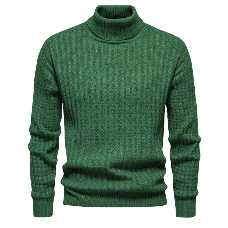 Buy Center Men's Turtleneck Pullover Sweater - Casual Knit for Winter - Buy Center UK