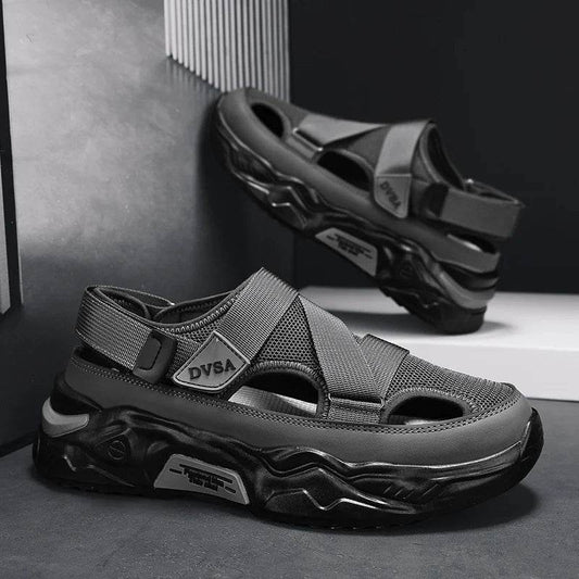 Buy Center Summer Men Sandals - Genuine Leather Casual Footwear - Buy Center UK