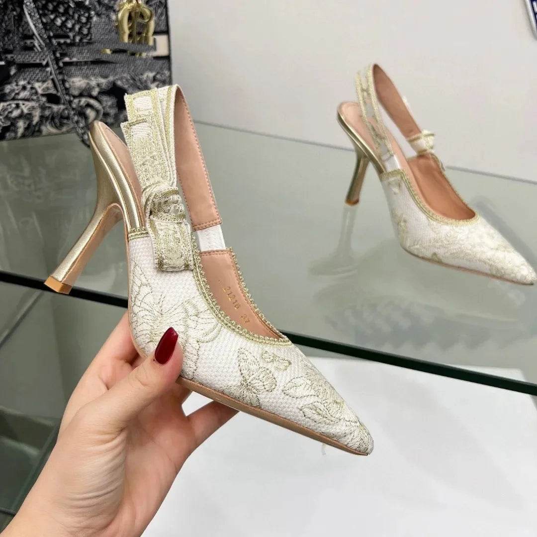 Trendy Fairy Tale Lace Mesh High Heels - Buy Center Women's Sandals - Buy Center UK