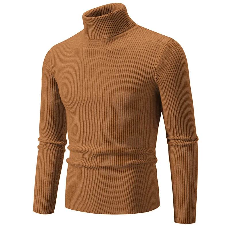 Buy Center Men's High Neck Sweater - Warm, Stylish Turtleneck Pullover - Buy Center UK
