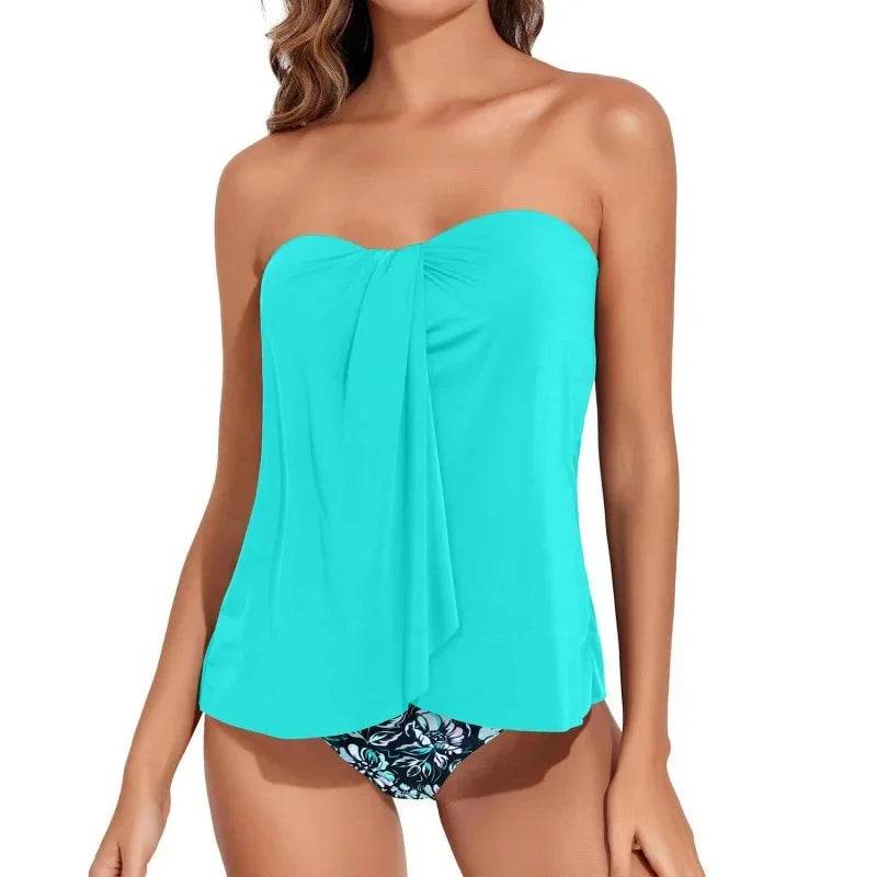 2025 Ladies Two-Piece Bikini Set - Large Triangle Swimwear - Buy Center UK
